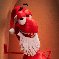 Santa Claus Flirting GIF by Claynosaurz