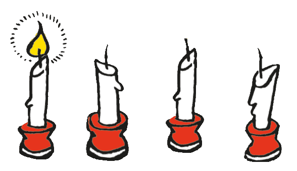 Pippi Longstocking Candles Sticker by Astrid Lindgren Official