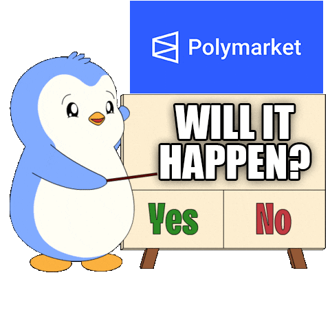 Guess Yes Or No Sticker by Pudgy Penguins