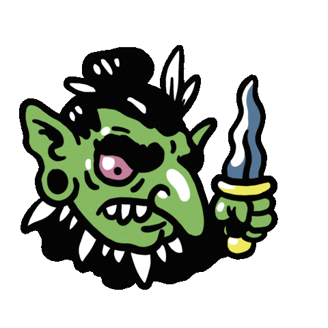 Monster Point Sticker