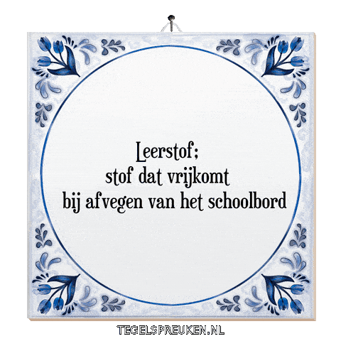 Nl Wijsheid Sticker by Tegelspreuken.nl