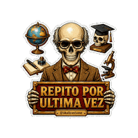 Skull Repetir Sticker