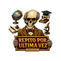 Skull Repetir Sticker