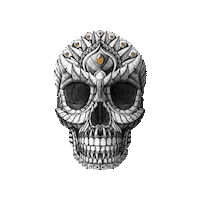 Skull Gin Sticker by Vini Delea