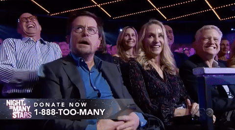 Michael J Fox GIF by Night of Too Many Stars HBO