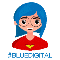 Estagiaria Sticker by Blue agência digital