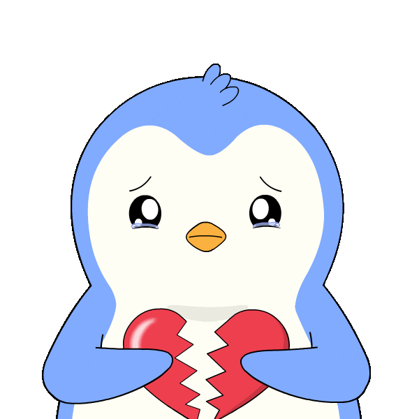 Sad Break Up Sticker by Pudgy Penguins