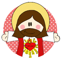 Nossa Senhora Jesus Sticker by ateliermaosdemaria