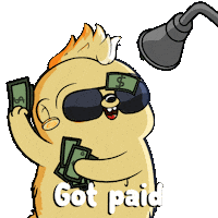 Make It Rain Money Sticker by Fugz Official
