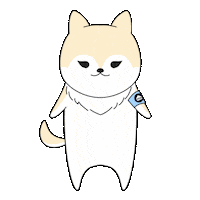 犬 Yes Sticker