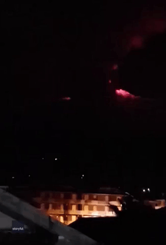 'The Beauty of Nature': Mount Etna Eruption Lights Up Night in Sicily
