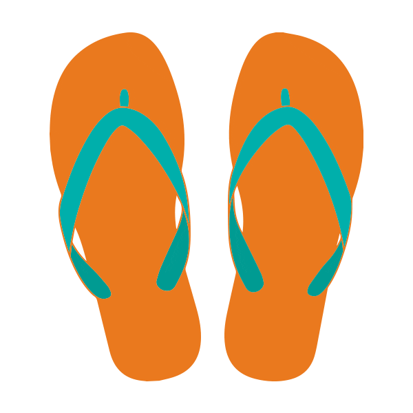 beach flip flops Sticker by Jump On and Stay