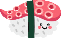 avocadastudio happy smile food japan Sticker