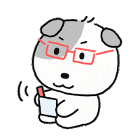 Write 강아지 Sticker