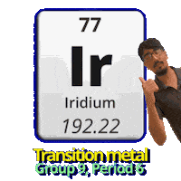 Ir Iridium Sticker