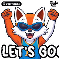 Celebrate Lets Go Sticker by VeeFriends