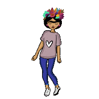 Frida Kahlo Heart Sticker