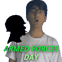 Armed Services Day Sticker