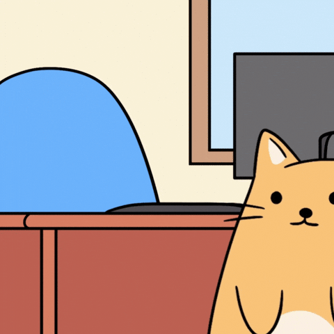 Cat Looking GIF by MESA My Emotional Support Animal