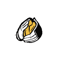 Gold Hands Sticker