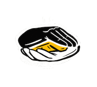 Gold Hands Sticker