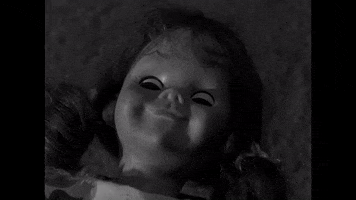 scottok twilight zone creepy doll living doll talking tina GIF