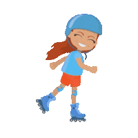 Rollerskating Rollerblades Sticker