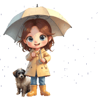 Its Pouring Heavy Rain Sticker