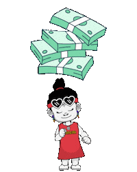 Money Cash Sticker by Zhotcita