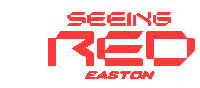 Seeing Red Double Barrel Sticker by Easton Diamond Sports, LLC.