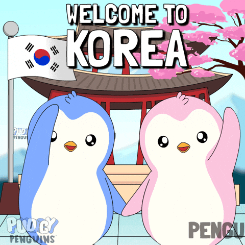South Korea Travel GIF by Pudgy Penguins