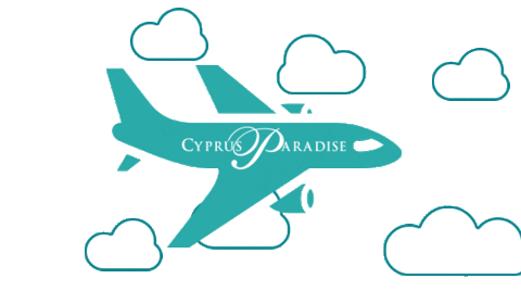 CyprusParadise giphyupload sun sky plane Sticker