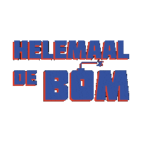 Party Bomb Sticker by Helemaal de bom