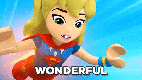 Happy Super Girl GIF by LEGO