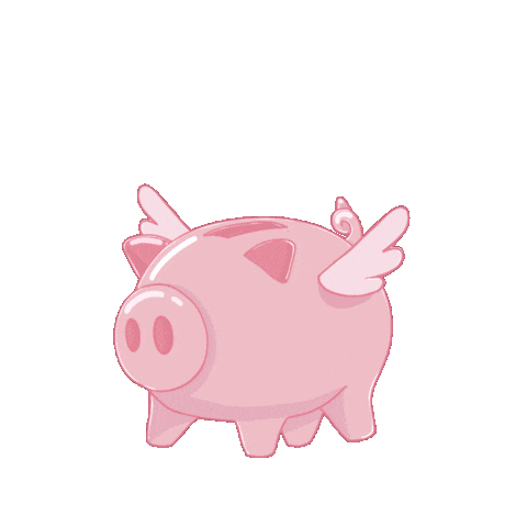 Saving Pay Day Sticker by PositivelyPigasus