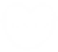 Thanks 白 Sticker