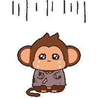 Sad Art Sticker by Chimpers