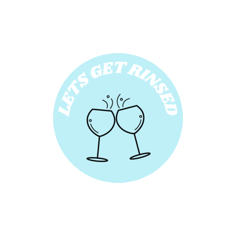 letsgetrinsed cheers drunk drinking game lgr Sticker