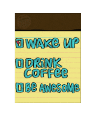 Be Awesome Good Morning Sticker