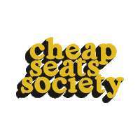 Cheapseats Fashion And Film Sticker by Cheap Seats Society