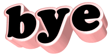 text goodbye Sticker