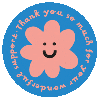 Art Thank You Sticker by Melanie Johnsson
