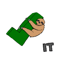 Sloth Check It Sticker by HumboldtState