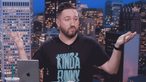 kinda funny react GIF