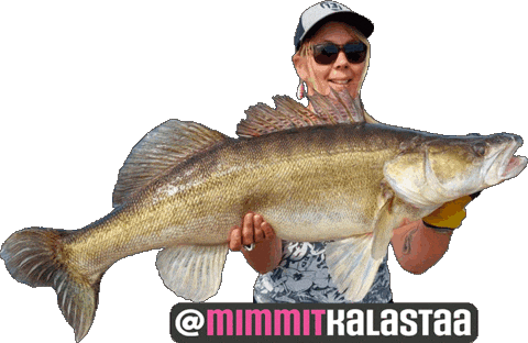 Fishing Fisherman Sticker by Suomen Vapaa-ajankalastajat