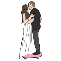 Skateboard Bride Sticker by fashionlush
