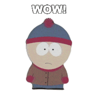 Stan Marsh Wow Sticker by South Park