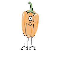 Paprika Sticker by Zdrowostki
