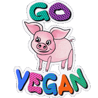 Go Vegan Sticker