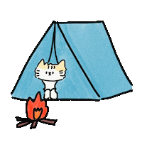 Fire Camping Sticker